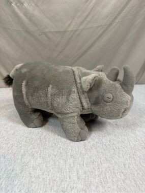 Adventure Planet Animal Den Rhino Plush Gray